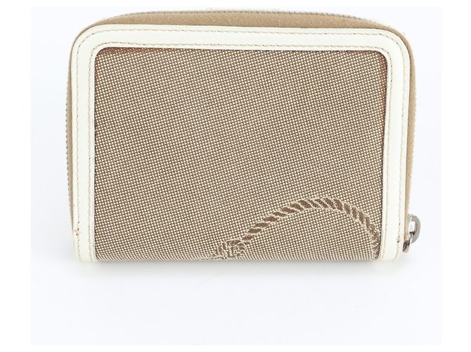 Prada Logo Jacquard Leder Bi-Fold Geldbörse - vue 2
