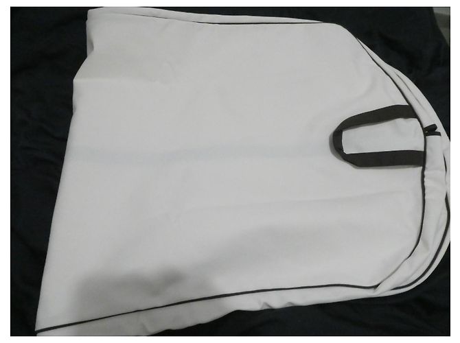 housse a vetements hermès neuve 150X60cms Beige - vue 7