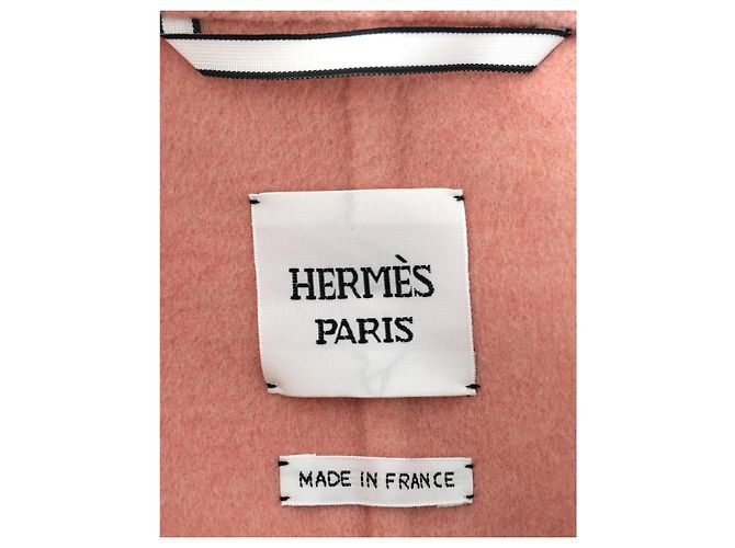 Hermès Capa de cachemira de doble cara en cuarzo rosa Hermes - vista 10