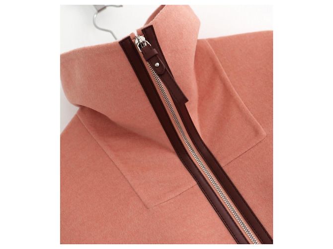 Hermès Capa de cachemira de doble cara en cuarzo rosa Hermes - vista 3