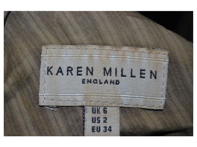 Vestido Karen Millen de algodón marrón talla 38 IT Castaño - vista 4