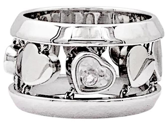Anillo Chopard, "Happy Diamond Amore", oro blanco y diamante. - vista 2
