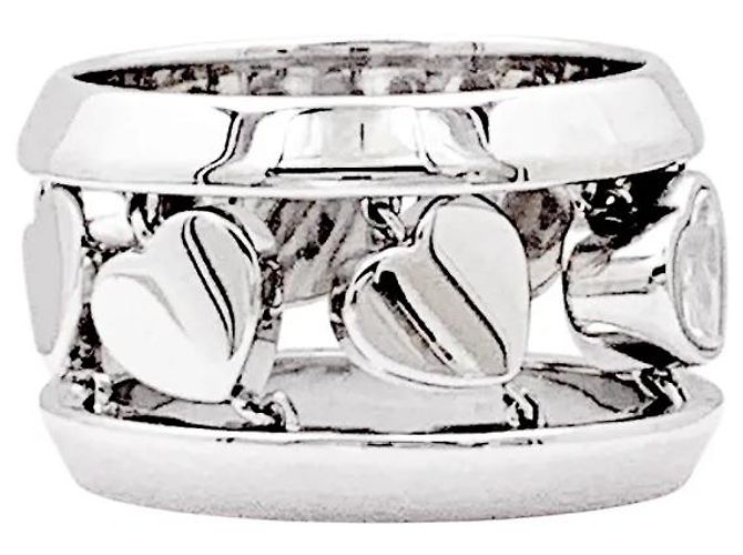 Anillo Chopard, "Happy Diamond Amore", oro blanco y diamante. - vista 4