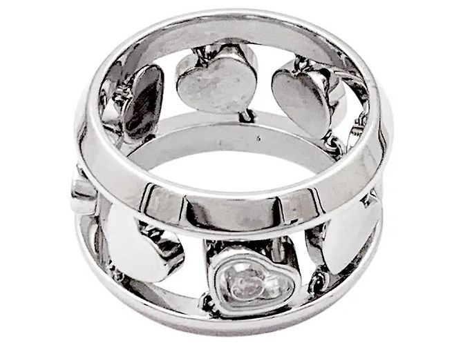 Anillo Chopard, "Happy Diamond Amore", oro blanco y diamante. - vista 7
