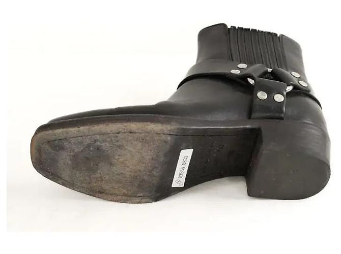 Re/Done Schwarze Schnallenstiefel - Ansicht 6