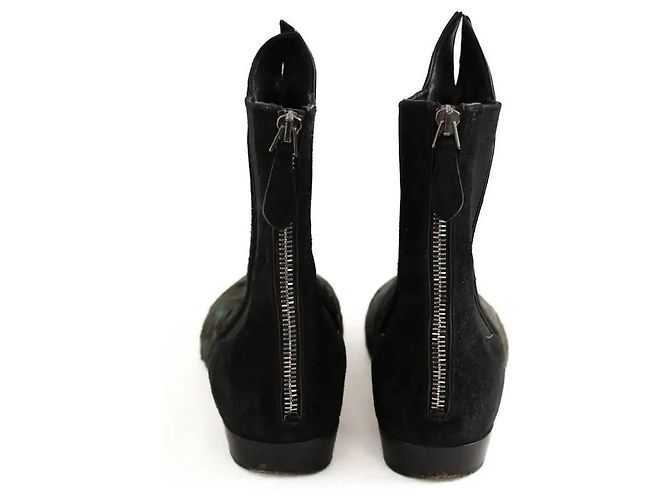Alaïa Botas de cuero negro - vista 2