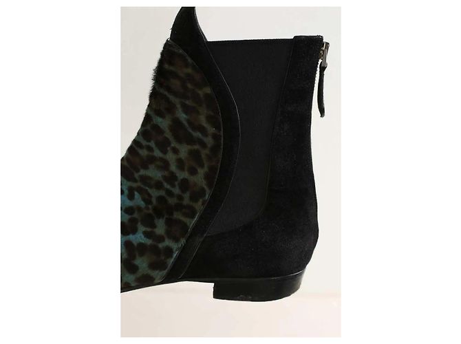 Alaïa Botas de cuero negro - vista 5
