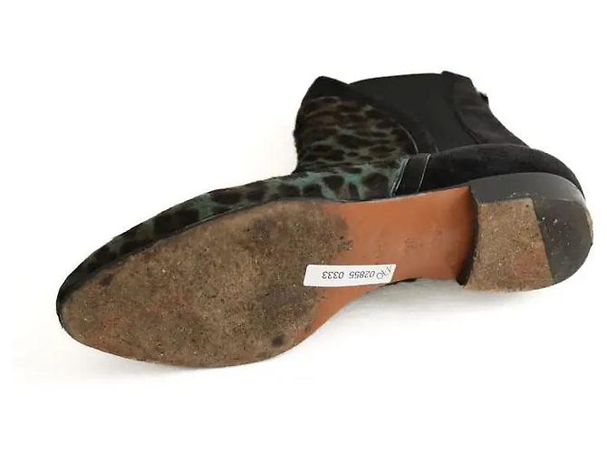Alaïa Botas de cuero negro - vista 6