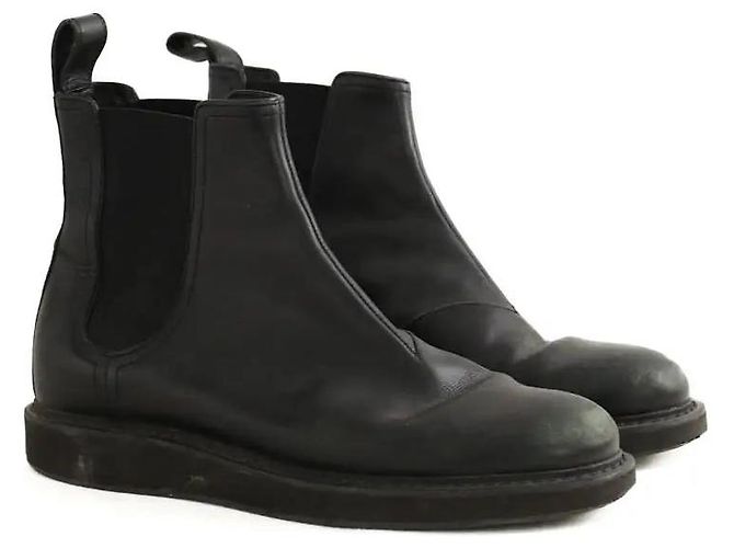 Bottega Veneta Botas de cuero negro - vista 3