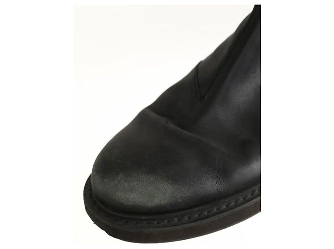 Bottega Veneta Botas de cuero negro - vista 4