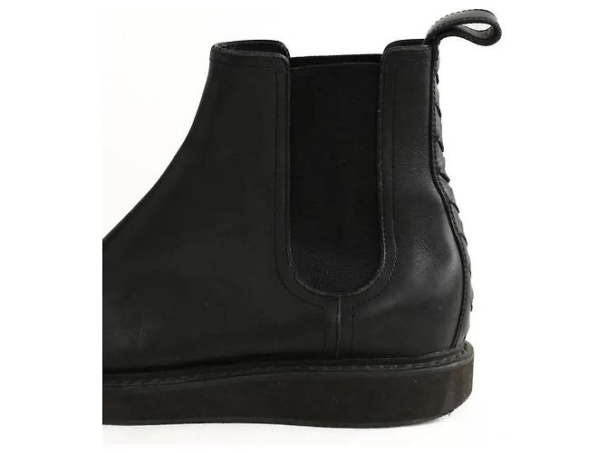 Bottega Veneta Botas de cuero negro - vista 5