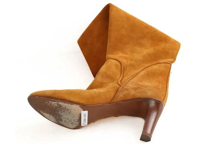 Chloé Botas de camurça camel Camelo - vista 6