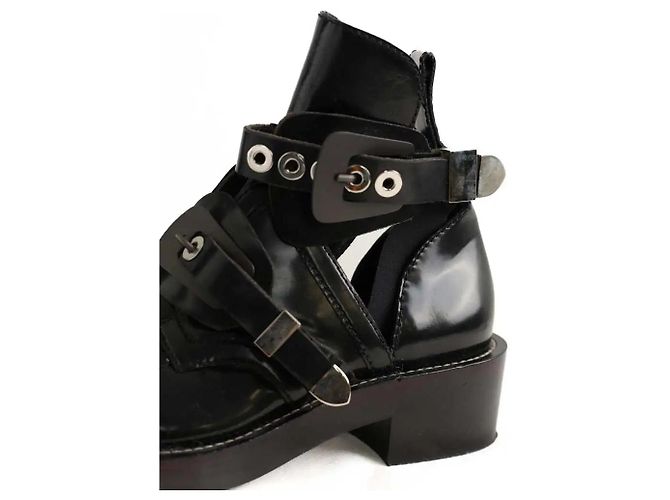 Balenciaga Botas de cuero negro - vista 4