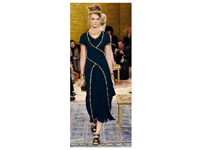 Clutch Minaudière Gioiello Nero Byzance 11A di Chanel Multicolore D'oro Gold hardware - vista 7
