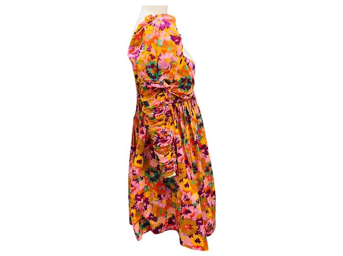 Abito Mini Multicolore a Fiori Viola con Twist Front di Zimmermann - vista 2