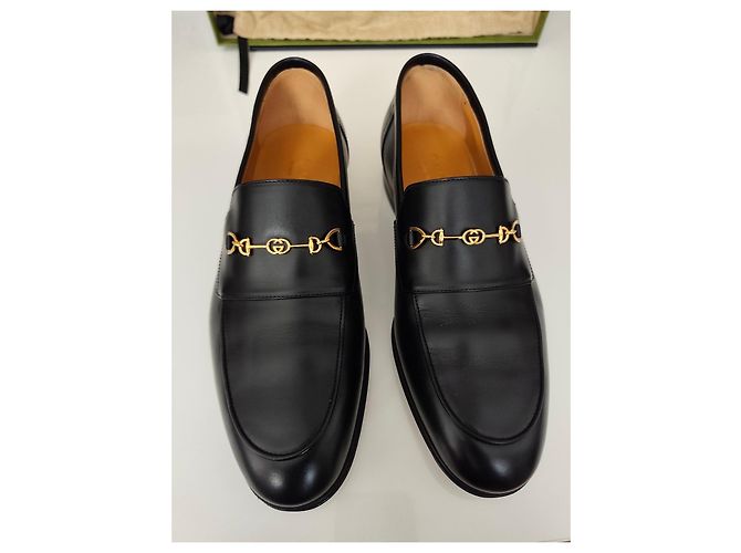 Mocassini Gucci Horsebit in pelle nera Nero - vista 11