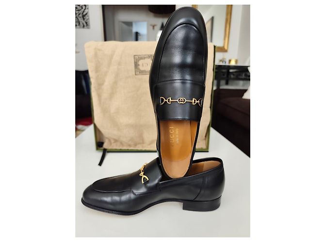 Mocassini Gucci Horsebit in pelle nera Nero - vista 2