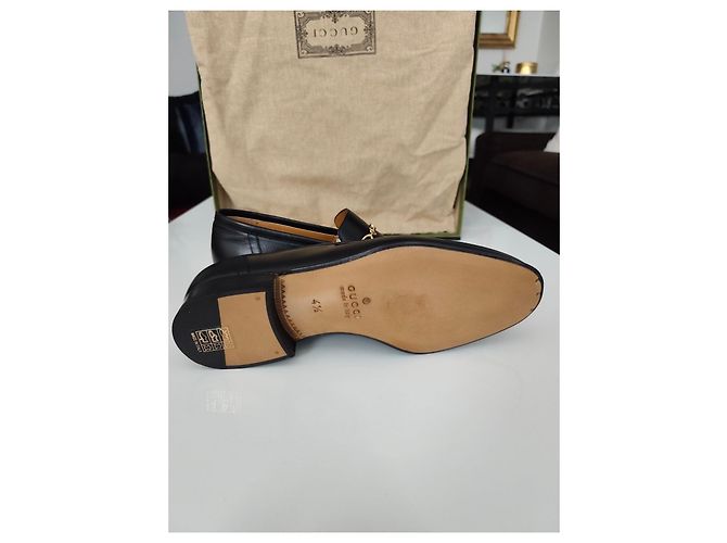 Mocassini Gucci Horsebit in pelle nera Nero - vista 3