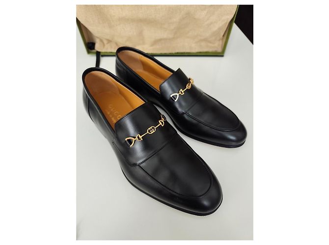 Mocassini Gucci Horsebit in pelle nera Nero - vista 6