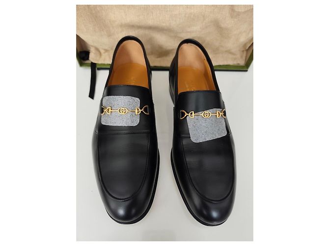Mocassini Gucci Horsebit in pelle nera Nero - vista 7
