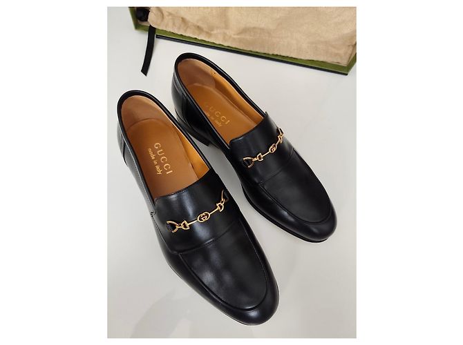 Mocassini Gucci Horsebit in pelle nera Nero - vista 8