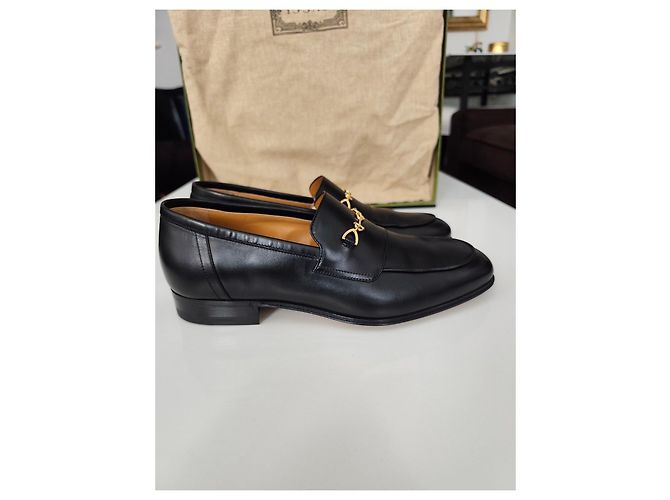 Mocassini Gucci Horsebit in pelle nera Nero - vista 9