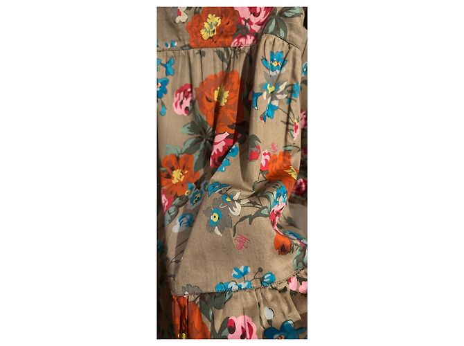 Abito bambina fantasia floreale Kenzo Kids Marrone Rosa Rosso Blu Multicolore Verde Arancione - vista 10