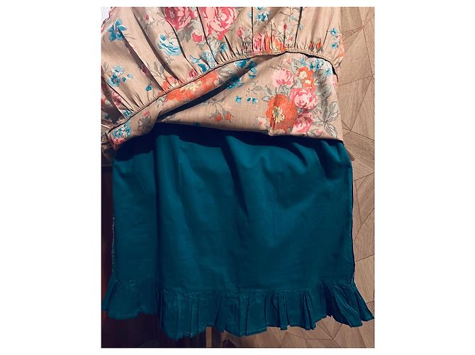 Abito bambina fantasia floreale Kenzo Kids Marrone Rosa Rosso Blu Multicolore Verde Arancione - vista 8