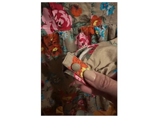 Abito bambina fantasia floreale Kenzo Kids Marrone Rosa Rosso Blu Multicolore Verde Arancione - vista 9