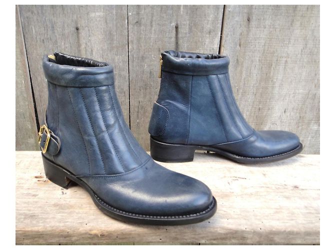 Botines de piel azul Rupert Sanderson - vista 2