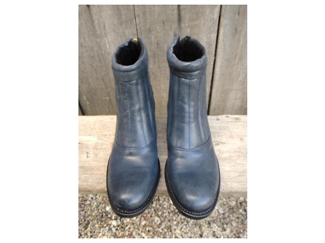 Botines de piel azul Rupert Sanderson - vista 3