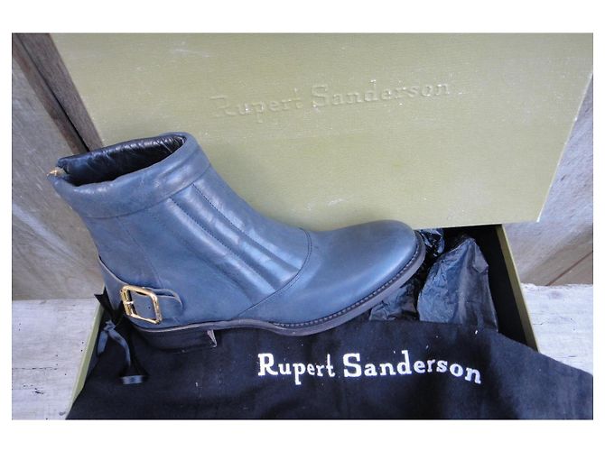 Botines de piel azul Rupert Sanderson - vista 6