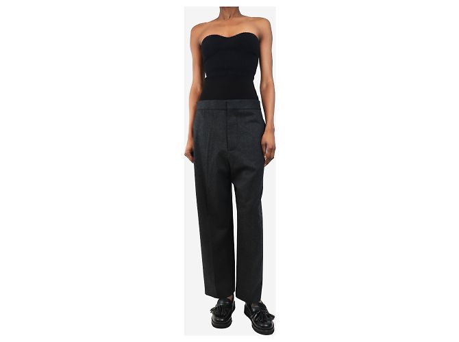 Alaïa Grau Wollhose - Größe UK 8 - Ansicht 2