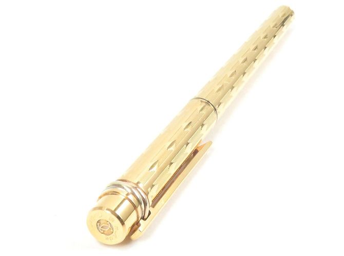Cartier Trinity Do Diamantmuster Au750 Füllfederhalter Golden - Ansicht 3