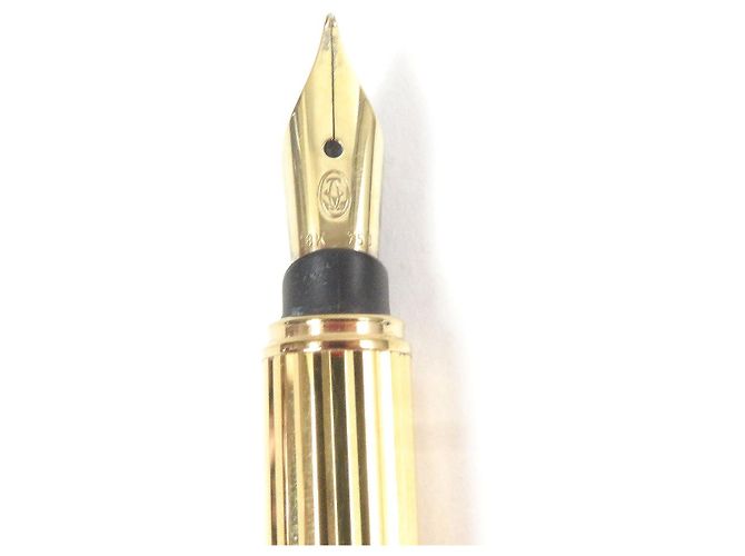 Cartier Trinity Do Diamantmuster Au750 Füllfederhalter Golden - Ansicht 4