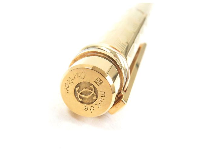 Cartier Trinity Do Diamantmuster Au750 Füllfederhalter Golden - Ansicht 6