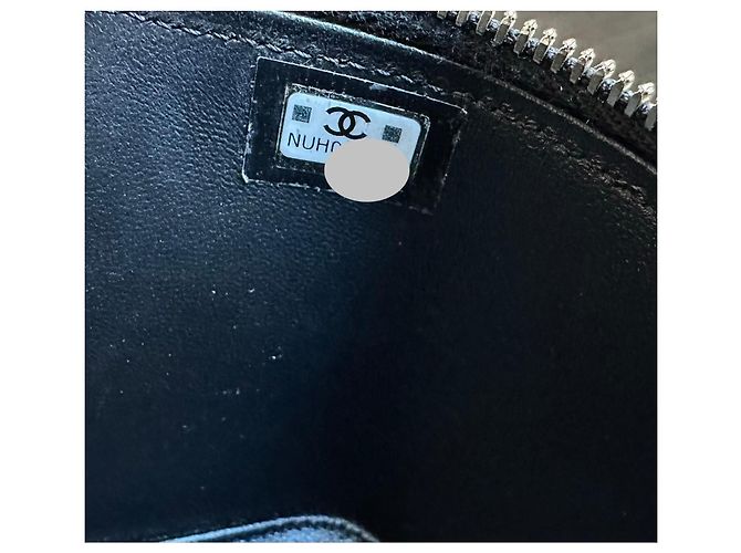Vanity Beauty Case Chanel in Pelle di Agnello Nera Nero - vista 11