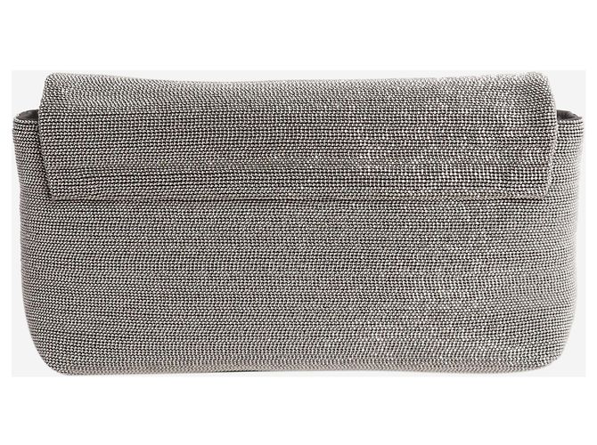 Brunello Cucinelli Clutch con perline argentate - vista 3