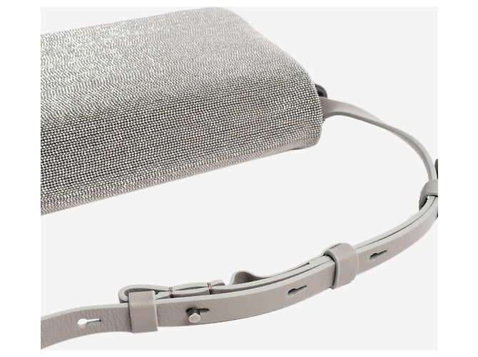 Brunello Cucinelli Clutch con perline argentate - vista 6