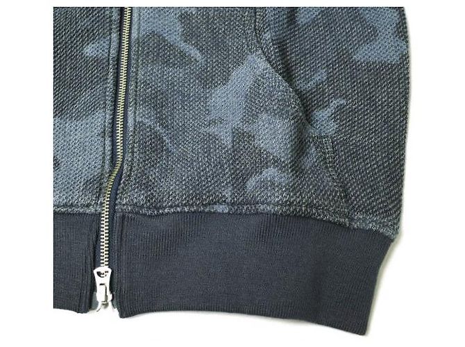 Autre Marque SUDADERA DE ALGODÓN CON CREMALLERA HONEYCOMB Azul - vista 6