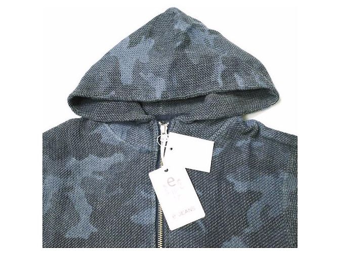 Autre Marque SUDADERA DE ALGODÓN CON CREMALLERA HONEYCOMB Azul - vista 5