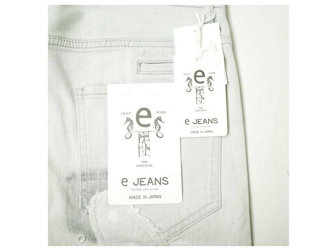 Autre Marque Pantalones de mezclilla elásticos de algodón e JEANS Castaño - vista 3