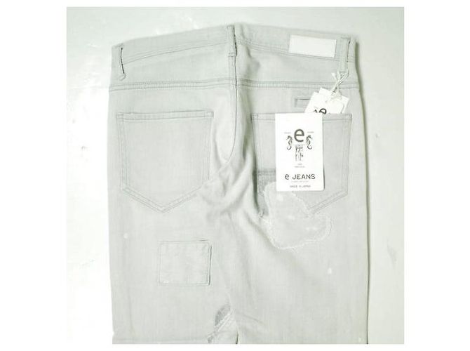 Autre Marque Pantalones de mezclilla elásticos de algodón e JEANS Castaño - vista 8
