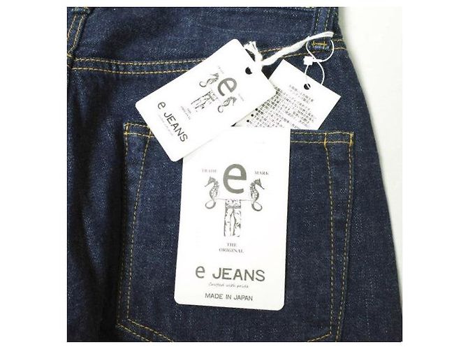 Autre Marque JEANS eL807-001 Jeans in cotone Blu Blu navy - vista 3