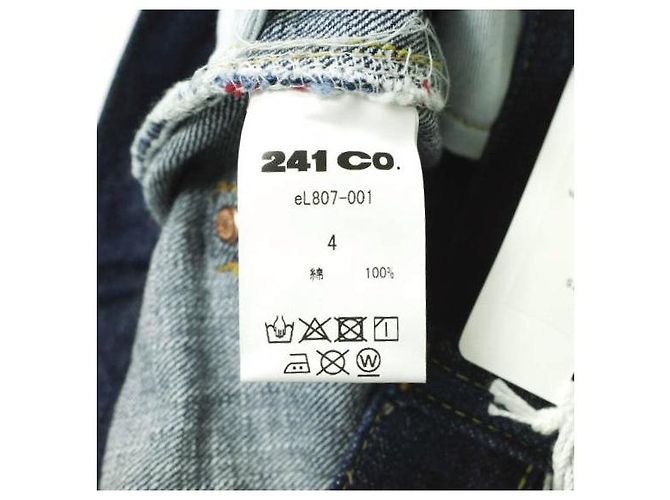 Autre Marque PANTALONI JEANS VINTAGE Jeans in cotone Blu Blu navy - vista 10
