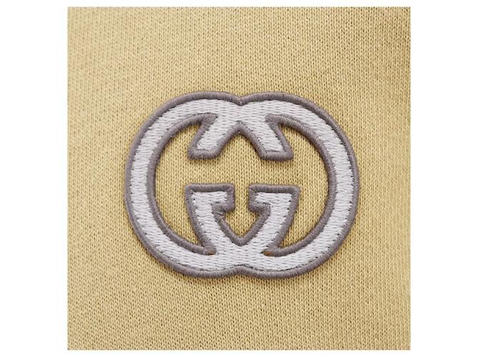 Sudadera de algodón GG entrelazada Gucci Castaño Camello - vista 4