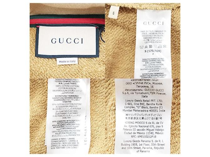 Sudadera de algodón GG entrelazada Gucci Castaño Camello - vista 9