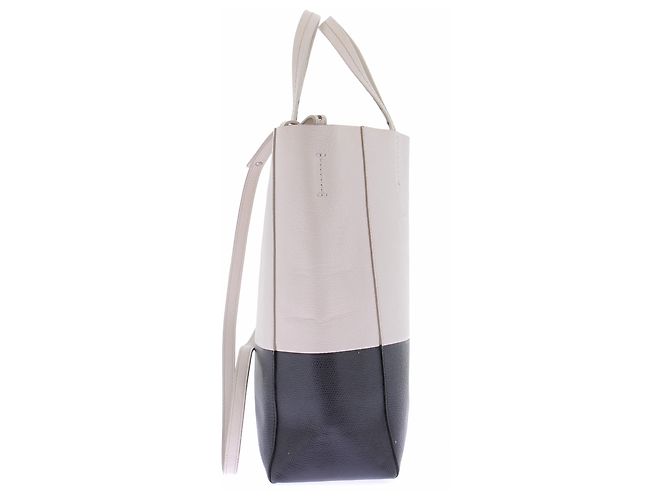 Cabas Céline Tote Bag "Hippopotamus" in bicolor Weiß und Schwarz - Ansicht 3