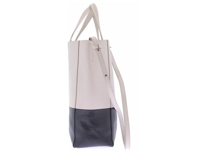 Cabas Céline Tote Bag "Hippopotamus" in bicolor Weiß und Schwarz - Ansicht 4