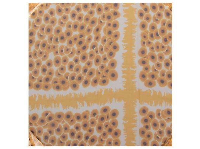 Hermès Foulard girasole 2007 in seta Giallo - vista 3